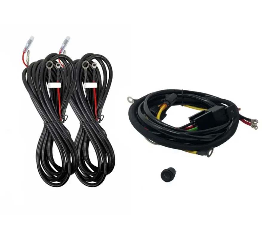 92401 – KC HILITE Light Bar Wiring Harness, Use To Integrate Four Profile 10 Inch SideCast™ Lights Into Platform One ...